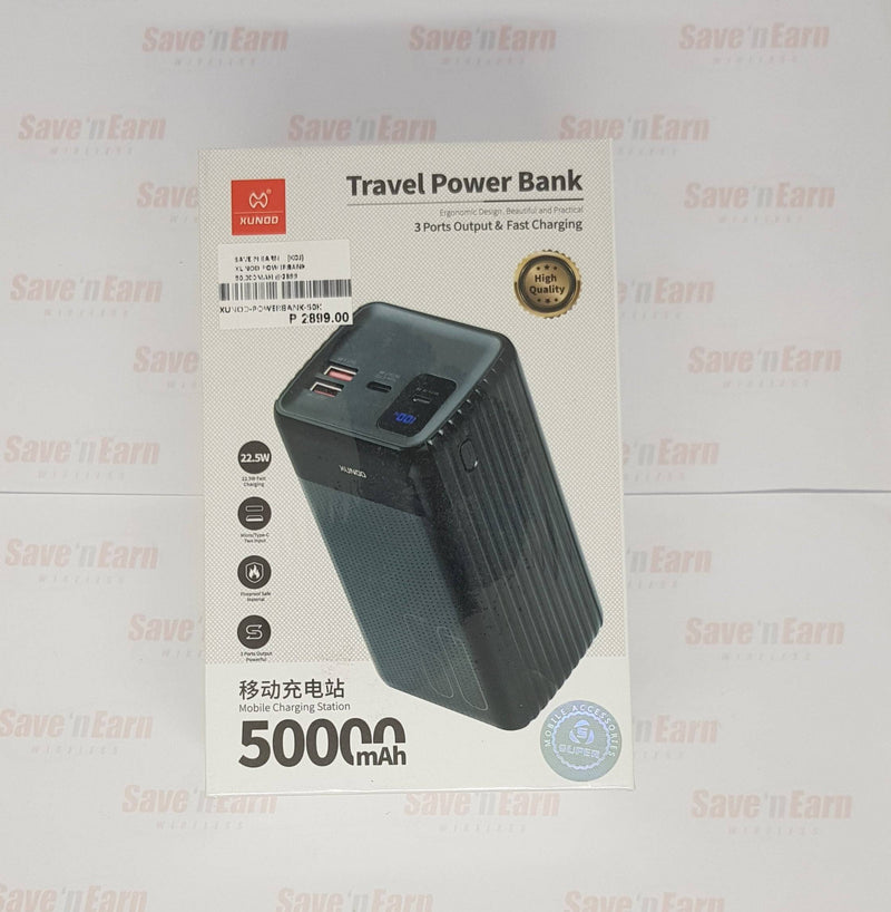 XUNDD Power Bank 50000Mah 22.5W Super Fast Charging