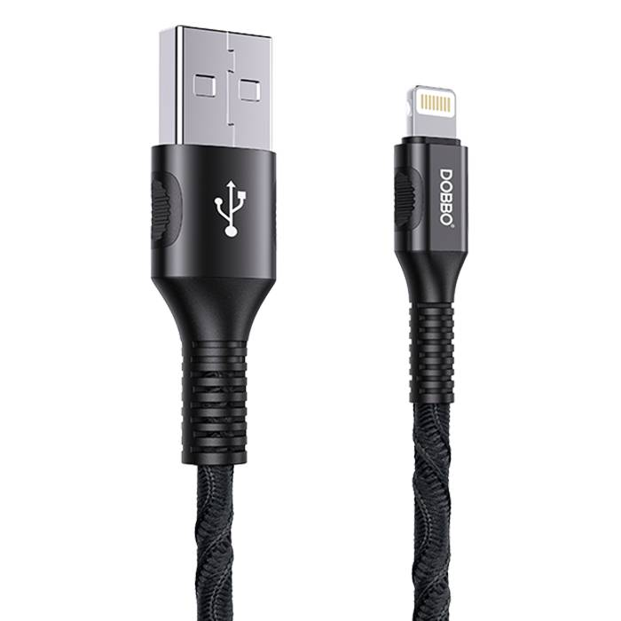 Dobbo C11 Data Cable Micro USB 120cm Braided Wire- Black