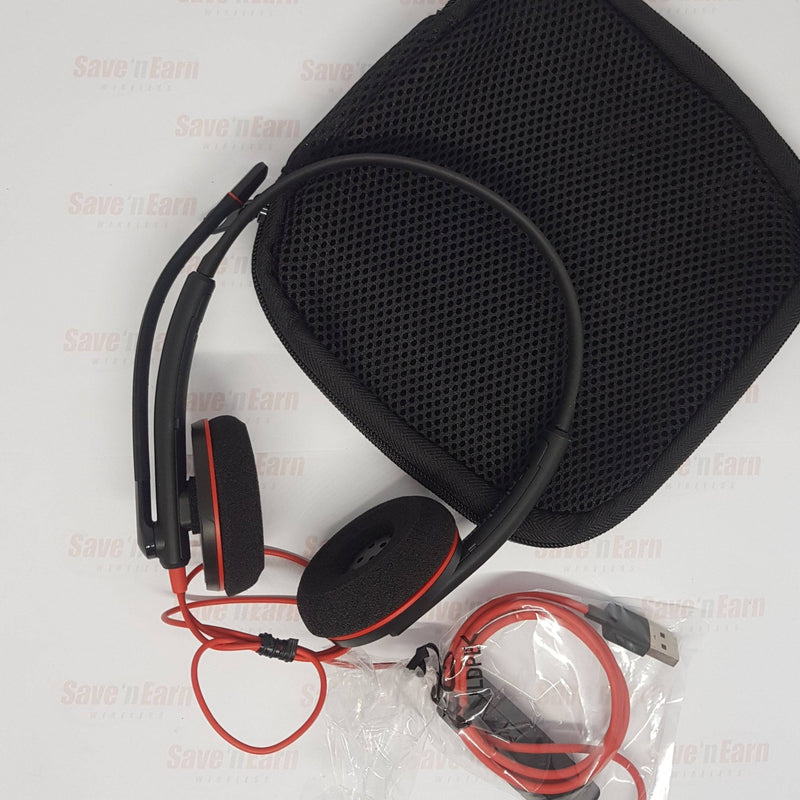 Poly Blackwire 3220 USB Headset / Noice Canceling Mic with Hi-Fi Audio