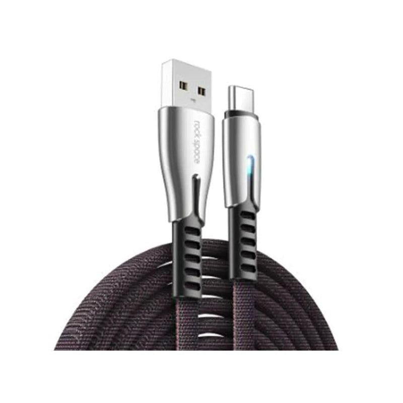 Rock Space M2 Micro Zn-alloy Type-C Fast Charge & Sync Cable