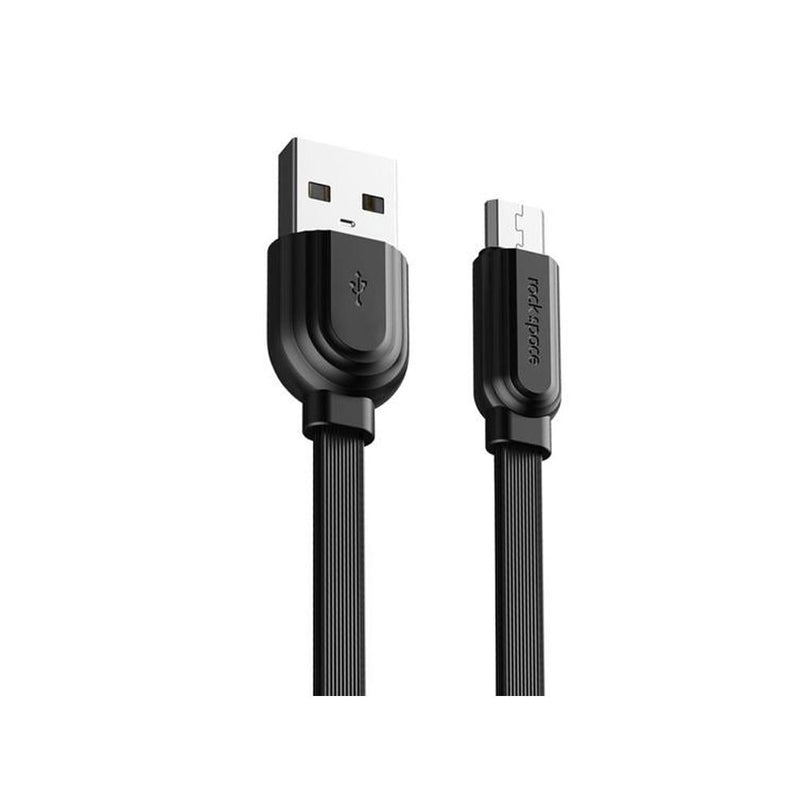 Rock Space S5 Charge & Sync Flat Cable Micro (Black)