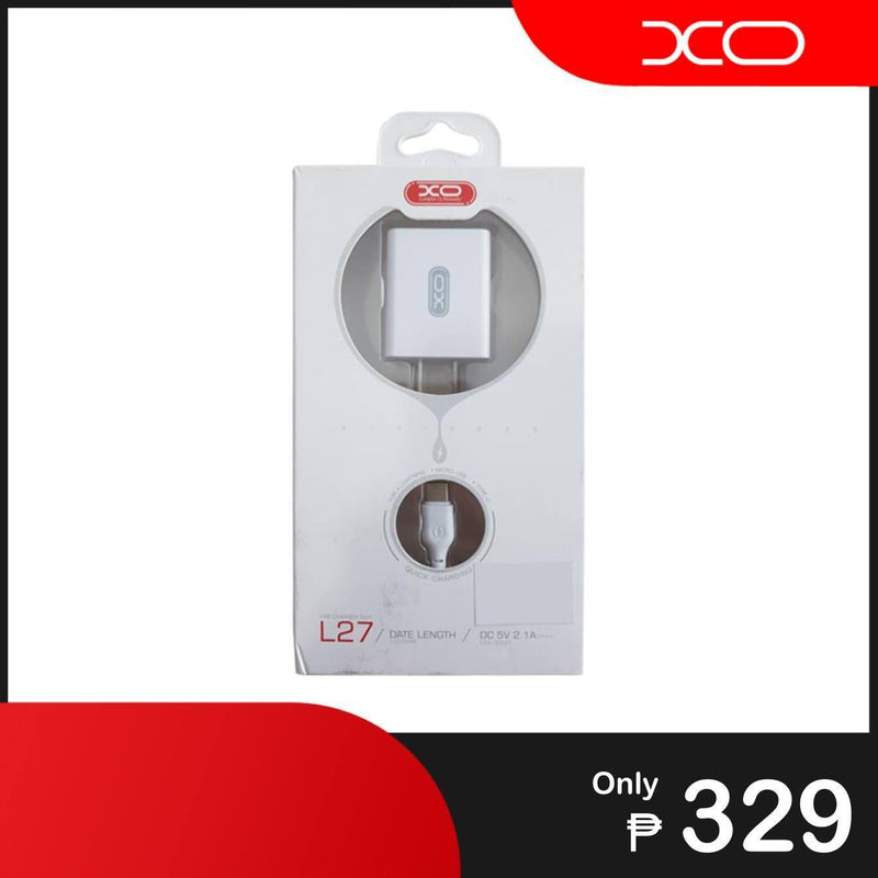 XO L27  Charger with Type-C Cable (White) - Accessories - Save 'N Earn Wireless